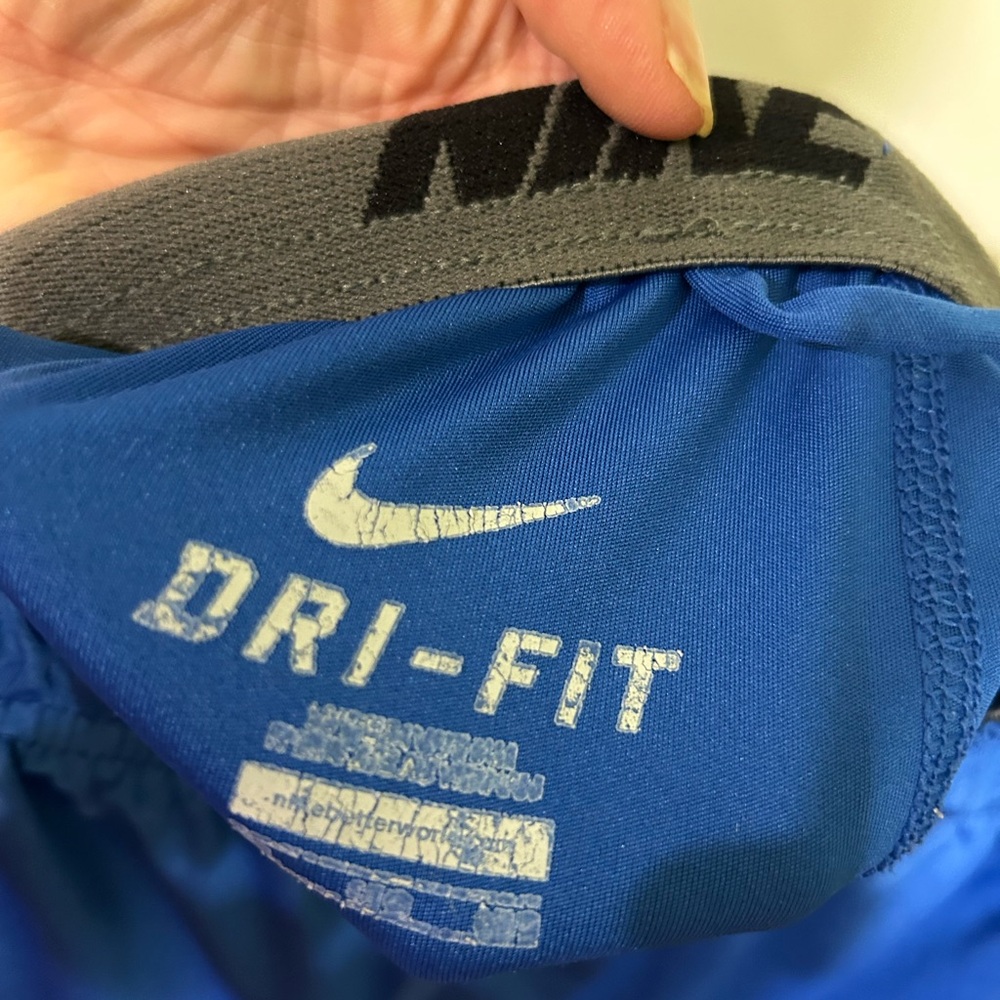 Nice Men’s Nike Dri Fit Blue “Ky” Shorts W/Black Accents & Side Pockets, Sz 2XL - Picture 6 of 6